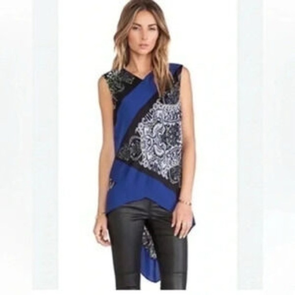 BCBGMaxazria Asymmetrical Top Size XSmall